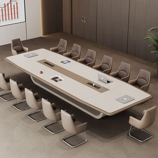 Conference table long table simple modern paint furniture office large meeting negotiation long table and chair combination 2.2 meters * 1.2 conference table (excluding chairs) a conference table
