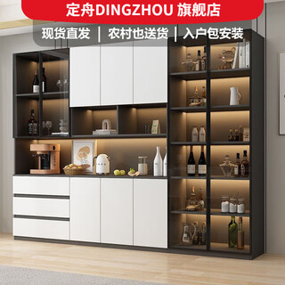 Dingzhou sideboard modern minimalist style kitchen storage cabinet living room household large and small apartment integrated wall storage storage cabinet a type 1 meter 2 solid wood package installation multi-functional solid wood sideboard wine cabinet + delivery to home in qiancheng + free installation
