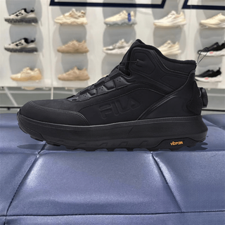 Fila 2025 winter new men's high-top plus velvet explorer casual shoes a12m541224 fba horse black 42.5