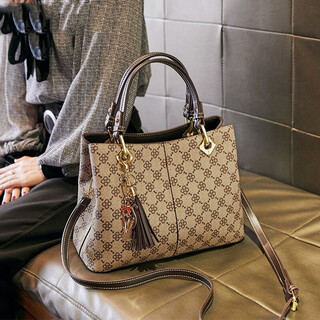 Naibaqi birthday gift women's bag women's bag large capacity crossbody bag shoulder bag handbag tote for wife and mother 556 light gray gift box + roses