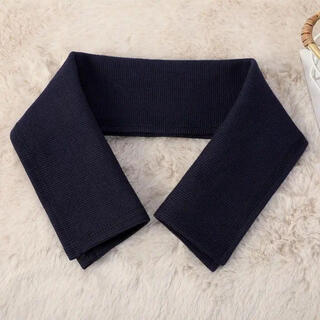 Fat donglai's same style down jacket, anti-dirty collar, anti-dirty artifact accessories, collar thread protective cover, full-coverage cotton coat, navy knitted fine thread bag collar with + thread