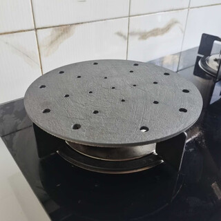 Mupusen flame dispersion fire shield gas stove uniform heat conduction anti-paste pancake buns stove cover pancake hollow universal type 20 cm one layer fire plate thickness without pot holder
