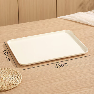 Suncha quality same cream style rectangular tray ins style commercial plastic bread skewers display meal b&b restaurant cream color - light rectangular tray extra large 43x30x1.6