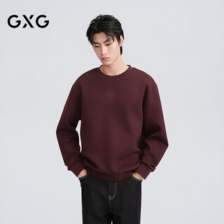 Gxg men's wear the same classic new year red round neck sweatshirt in the mall 2026 spring new product g26x311012 red m