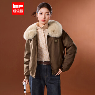 Ief/aiyifu 2025 winter new american maillard retro casual commuting versatile nubuck leather jacket dark coffee 1 s