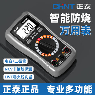 Chint multimeter high-precision intelligent anti-burn multi-function electrician repair special multimeter portable small watch new upgraded model