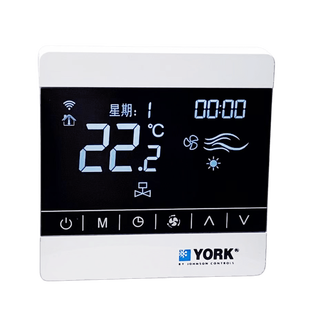 York model york water-cooled central air conditioner lcd thermostat ventilator coil control panel three-speed switch york air conditioner and floor heating two-in-one + linkage + wifi