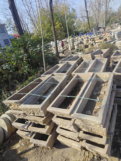 Old stone trough, pig trough, manger, fish tank, flower pot, outdoor courtyard stone wash basin, old parts, landscaping flow set, flow set 4