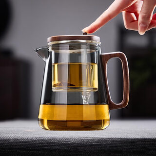 Mingguang 2025 new teapot glass teapot tea water separation elegant cup elegant tea tea dispenser
