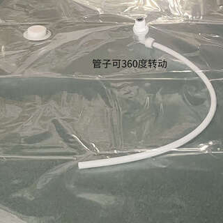 Yusenyi environmentally friendly material vacuum sleeping bag, sealed compression bag bedding, compression bag for breathing training, 210x120cm including exhalation tube thread electric pump, 24 silk ultra-thick transparent environmentally friendly material bag