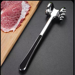 Xideli meat loosening hammer, household double-sided meat hammer, stainless steel steak hammer, meat loosening hammer, meat tenderizing hammer, kitchen special double-sided meat loosening hammer, 304 stainless steel, food grade