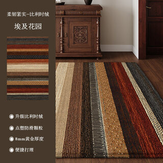 Iosn american retro living room carpet light luxury high-end no-wash 2026 new style medieval style artistic waterproof home sofa egyptian garden 160cm*230cm