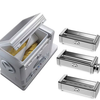 Italian pasta maccado multi-purpose pasta press machine for kneading dough, cutting dough and pressing dumpling wrappers. multifunctional noodle kneading + noodle pressing + thick and thin cutter. domestic ready stock.