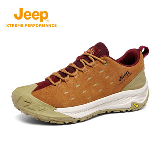 Jeep expedition expedition official hiking shoes men's 2025 new water-repellent anti-slip hiking shoes outdoor shoes brown sports code 40