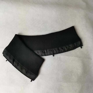 Dl fat donglai's same style down jacket anti-dirty collar sticker removable fake collar collar protective cover autumn and winter cotton clothing black thread unisex