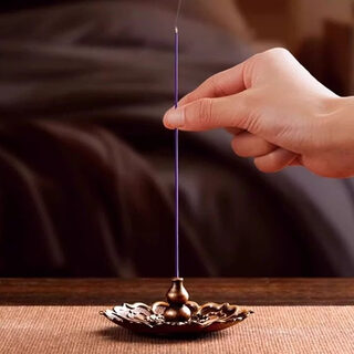 Shantou lincun's high-quality wooden box natural thread aromatherapy long-lasting fragrance for home use, about 450 pieces - free lotus flower insert taihang thuja