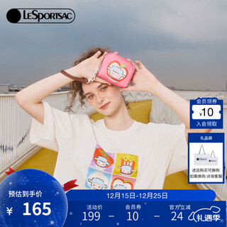 Lesportsac new lamb baudelaire series childlike contrast color walking coin purse clutch lamb cute photo sticker