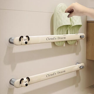 Fantasy slippers rack wall-mounted toilet bathroom wall door toilet bathroom storage rack towel rack 28cm single bow
