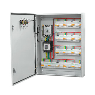Schneider customized low-voltage complete distribution box with one-button power-off shopping mall lighting double-door three-phase four-wire control box silver