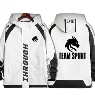 Yaochao teamspirit green dragon csgo competition dota2 team uniform peripheral youth autumn and winter jacket outer white m