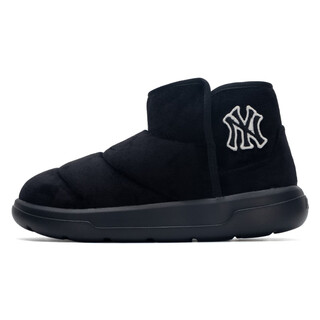 Mlb couple cotton shoes for men and women 24 years old ny small label embroidery plus velvet snow boots casual shoes 3awbbcb46/wbbcb 3awbbcb46-50bks black 38