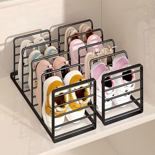 Fantasy shoe rack dormitory small under-bed shoe cabinet multi-layer dormitory bed shoe storage artifact lower bunk simple dust-proof shelf white double-sided installation-free three-layer shoe rack