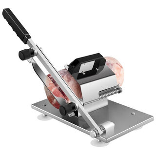 Fantasy meat cutting artifact household frozen meat slicer mutton roll slicing tool 304 enlarged and thickened machine + 1 spare knife