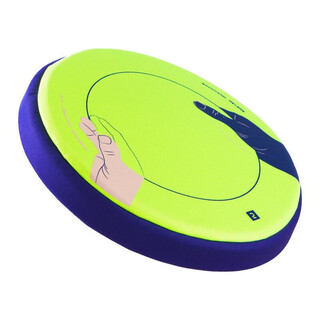 Decathlon children's flying saucer foam soft flying saucer cushioning, soft and stable parent-child safety ovo fluorescent lime green-4226491