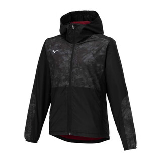 美津浓（MIZUNO）Breath 连帽舒适休闲长袖夹克 女款 舒适百搭经典潮流 黑色09 M
