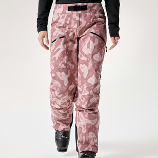 Arc'teryx (arc teryx) new winter women's ski pants sentinel printed women's pants hiking waterproof windproof durable trousers pink camouflage print one size 4-s