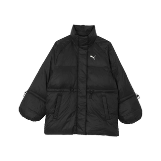 彪马（PUMA）保暖立领舒适长袖羽绒服 女款 黑色冬季保暖舒适时尚百搭潮流 黑色 S