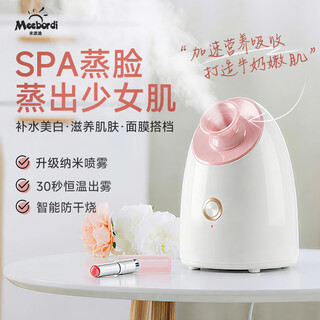 Meebordi facial steamer beauty instrument oxygen injector nano spray hydration instrument humidifier hot spray facial steamer facial mask partner new year's day birthday gift for girlfriend and wife price guaranteed