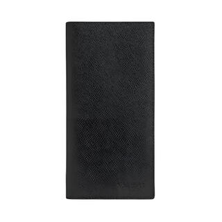 Coach 10 flip closure embossed design leather wallet mini men's black black 1 black 2