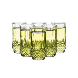 Yusenyi beer mug set of 6 for hot glass 32l european style transparent juice cup 320mlx6 price
