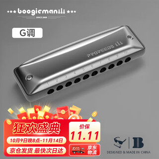 BoogieMAN【园园同款】ProReeds十孔口琴PADDY调音布鲁斯成人儿童蓝调10孔