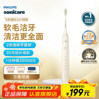 Philips (philips) christmas gift electric toothbrush s3 newly upgraded 5-effect treasure brush professional cleaning and tooth care couple gift men's birthday gift risby hx2471/03