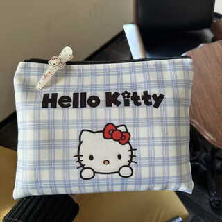 Fantasy pink princess high-looking kt cosmetic bag light luxury cute student new storage outing cosmetic bag blue princess hello kitty cosmetic bag new upgrade