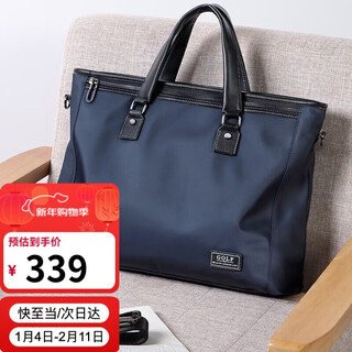 Golf (golf) business briefcase men's large-capacity handbag men's 15-inch laptop bag casual shoulder crossbody bag