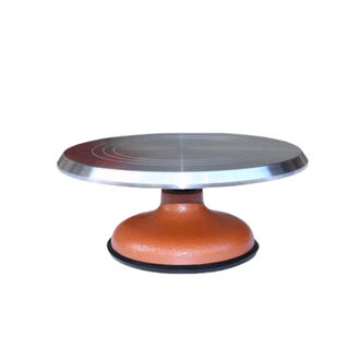 Pick up cat decorating tool decorating table turntable aluminum alloy decorating turntable decorating table household birthday turntable aluminum alloy table cast iron base