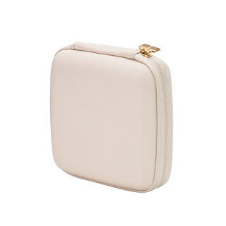 Yusenyi cross-border jewelry box jewelry storage box travel carry-on necklace earrings earrings ring small jewelry box off-white 12.5*12.5*5