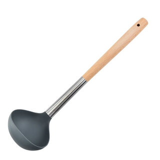 Yong huan silicone spoon silicone spatula non-stick pot special spatula set household high temperature resistant frying spoon soup spoon cooking spatula wooden spoon silicone wooden handle spoon