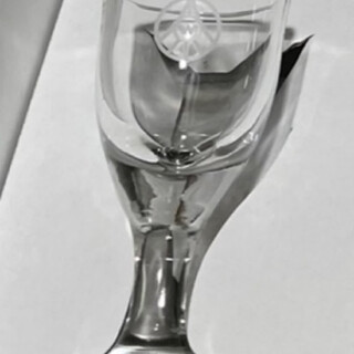 Yusenyi wineware original box unpacked wine glass wine divider eight generations of glass wineware gift wuliangye small wine glass with a silver font