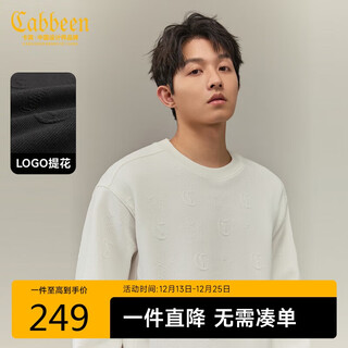 Cabin old flower dark pattern jacquard sweatshirt men's jacquard fabric daily casual comfortable soft autumn long-sleeved sweatshirt