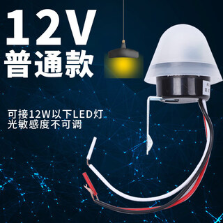 12v light control switch light sensor controller street light led light sensitive light sensor switch rainproof and dark automatic light up white
