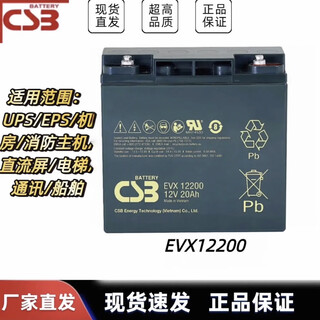 Csb battery evx12200 12v20ah dc screen ups communication power supply emergency power supply maintenance-free lead-acid 12v20ah