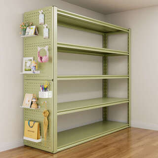 Fantasy storage rack living room bookshelf storage rack utility room organizing rack express storage rack floor-standing rack 6-layer green 198cm high length and width please scroll down length 80 width 50cm