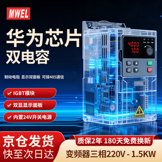 Marvel 1.5kw single-phase inverter 220v commercial air conditioning compressor large ventilation fan industrial exhaust fan single in three out frequency conversion controller