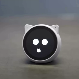 Meow companion echoearai conversation robot desktop smart chat robot beanbag voice interaction white meow companion n32r16 xiaozhi upgraded firmware