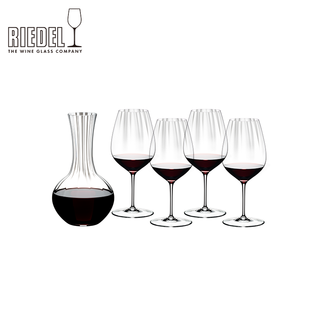Riedel housewarming gift prism series creative decanter red wine glass 4-pack high-end red wine glass gift box prism decanter + cabernet sauvignon 4-piece set