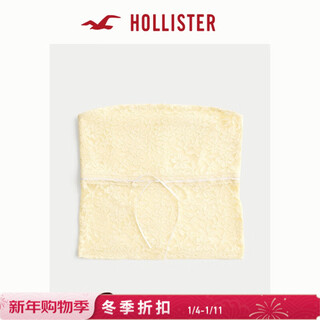 Hollister25 summer y2k sweet off-shoulder lace slim fit inner tube top women's clothing 339-5127 yellow l (165/100a)